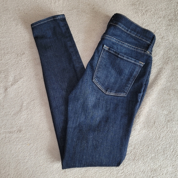Frame Le Skinny de Jeanne Indiana Square distressed jeans size 26 - Picture 2 of 13